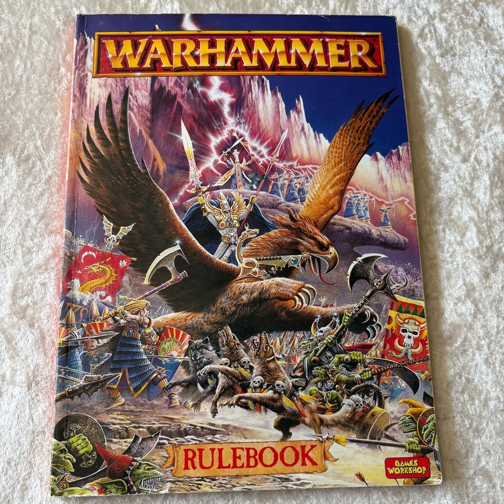 Vintage Warhammer Rulebook GUC 5th Edition 1996 Retro Gaming Book Games Workshop
